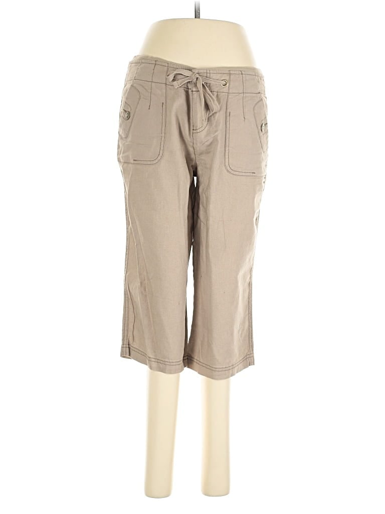 Pre-owned Sonoma Life + Style Linen Pants In Brown