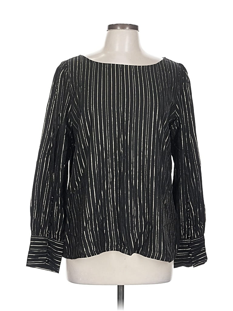 EXPRESS Pre-owned Long Sleeve Blouse In Black