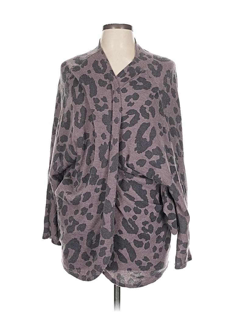 PERFECT PEACH Pre-owned Cardigan Sweater In Gray