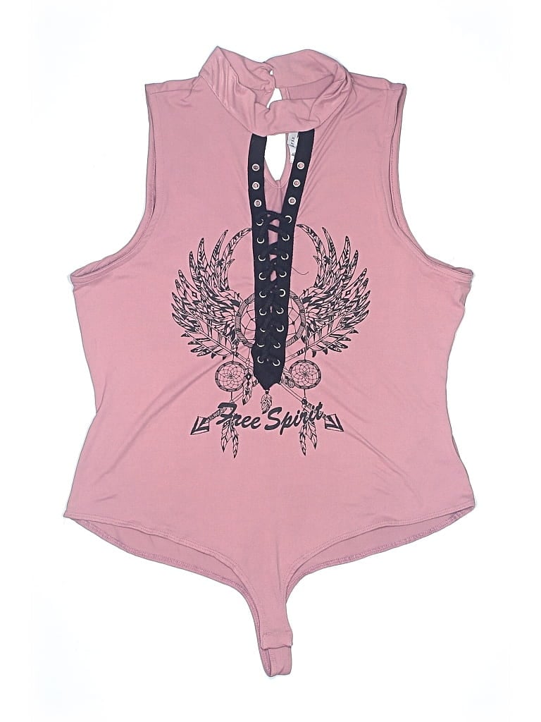 Pre-owned Iris Bodysuit In Pink