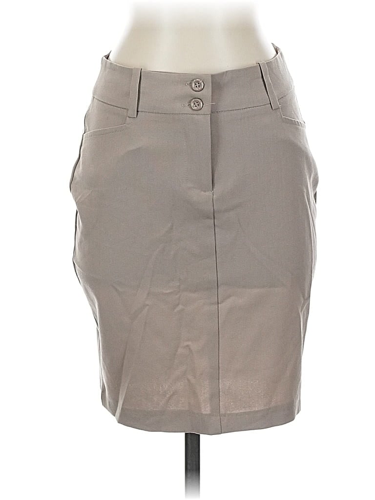Pre-owned Papaya Formal Skirt In Brown