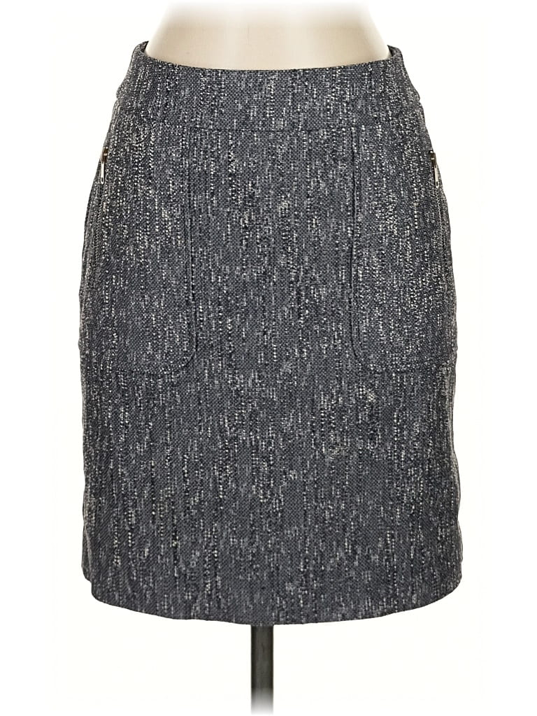 Pre-owned Ann Taylor Casual Skirt In Gray
