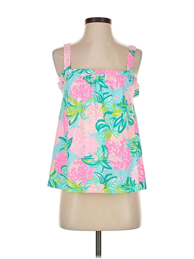 LILLY PULITZER Pre-owned Tank Top Pink Halter Neckline Tops