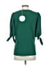 See By Chloé 100% Polyester Green 3/4 Sleeve Blouse Size 34 waist - photo 2