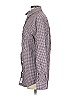 Five Four 100% Cotton Checkered-gingham Burgundy Long Sleeve Button-Down Shirt Size S - photo 5
