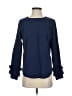MICHAEL Michael Kors Blue Long Sleeve Blouse Size S - photo 1