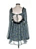 Free People 100% Polyester Blue Cocktail Dress Size XS - photo 2