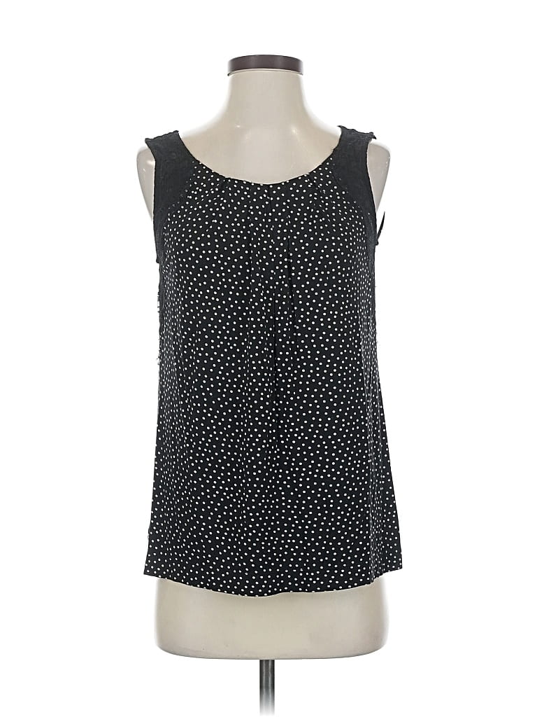 Pre-owned Ann Taylor Loft Sleeveless Blouse In Black