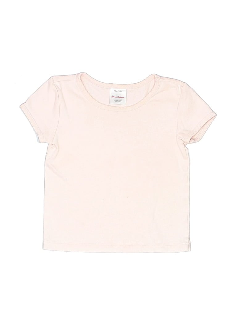 Pre-owned Hanna Andersson Kids' Short Sleeve T-shirt In White