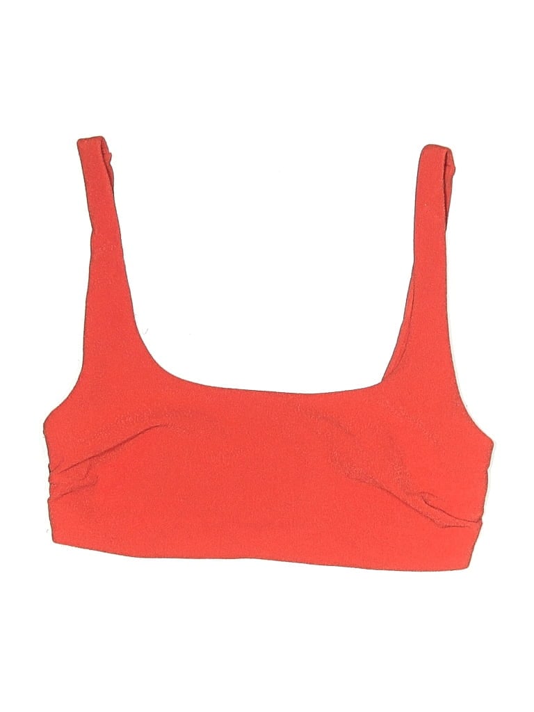 Pre-owned Assorted Brands Swimsuit Top Orange Swimwear