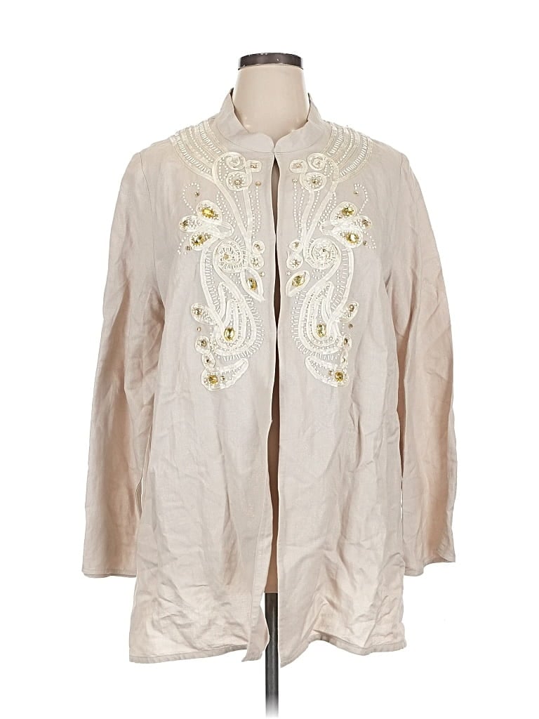 Pre-owned American Glamour By Badgley Mischka Kimono In White