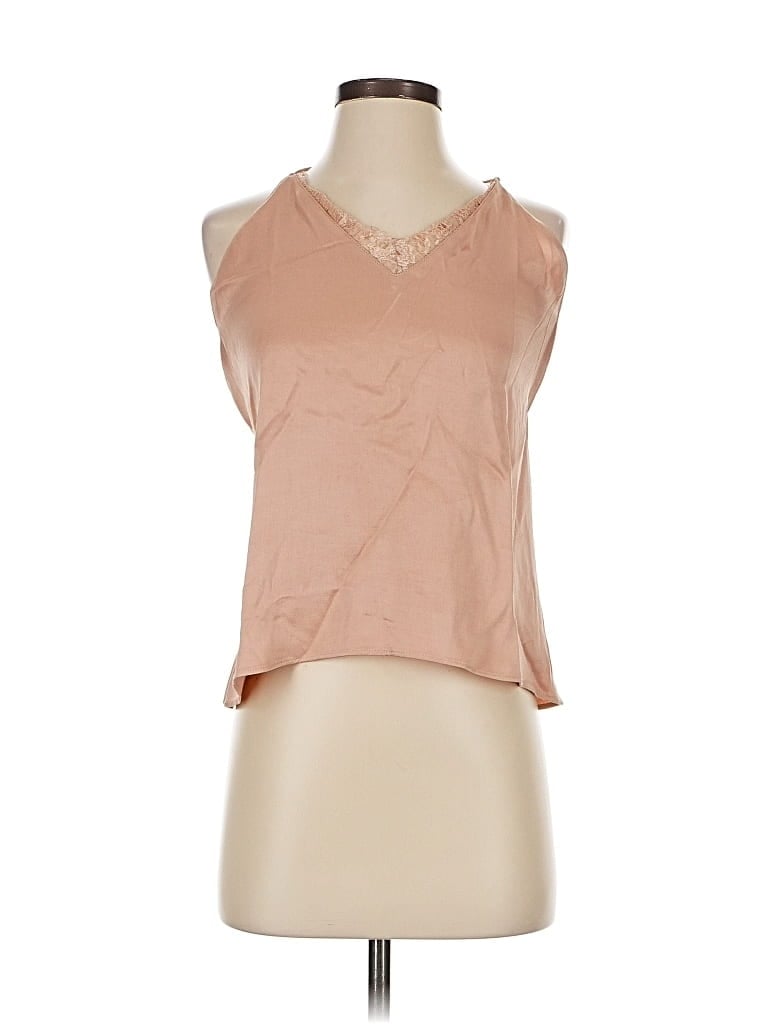 Pre-owned Trafaluc By Zara Sleeveless Blouse In Brown
