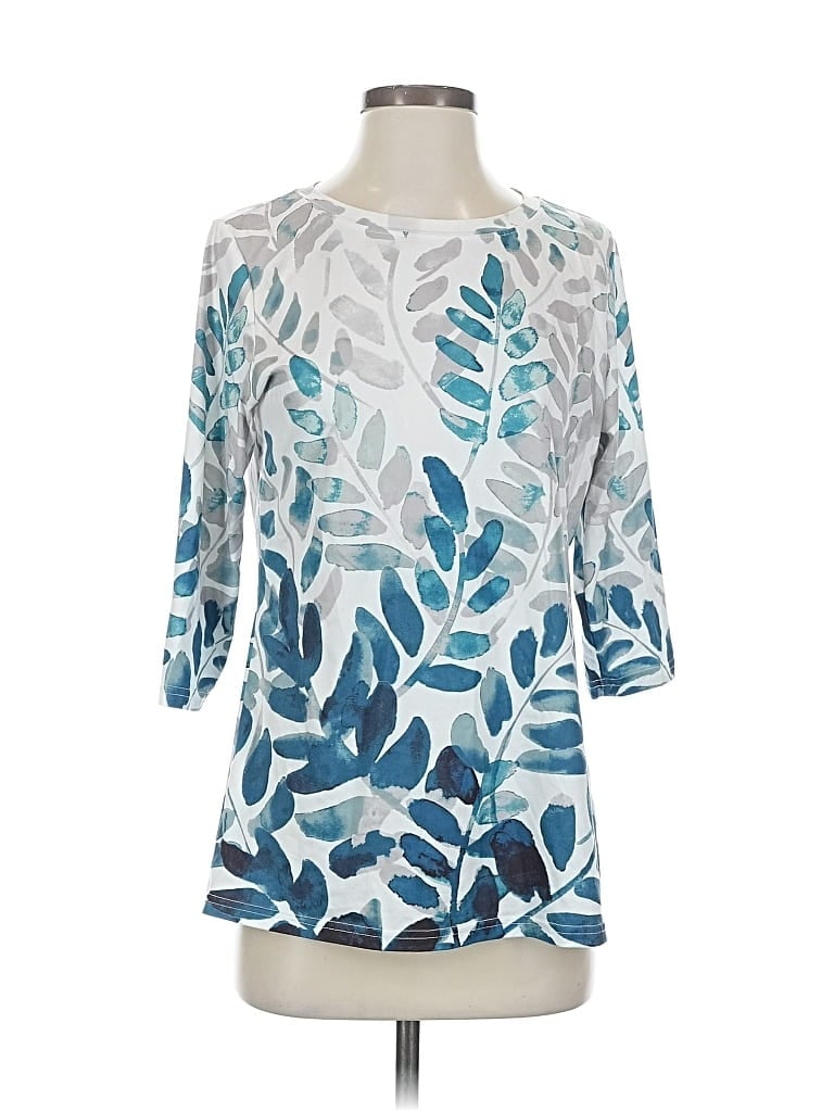 UNBRANDED Pre-owned 3/4 Sleeve T-shirt In Blue