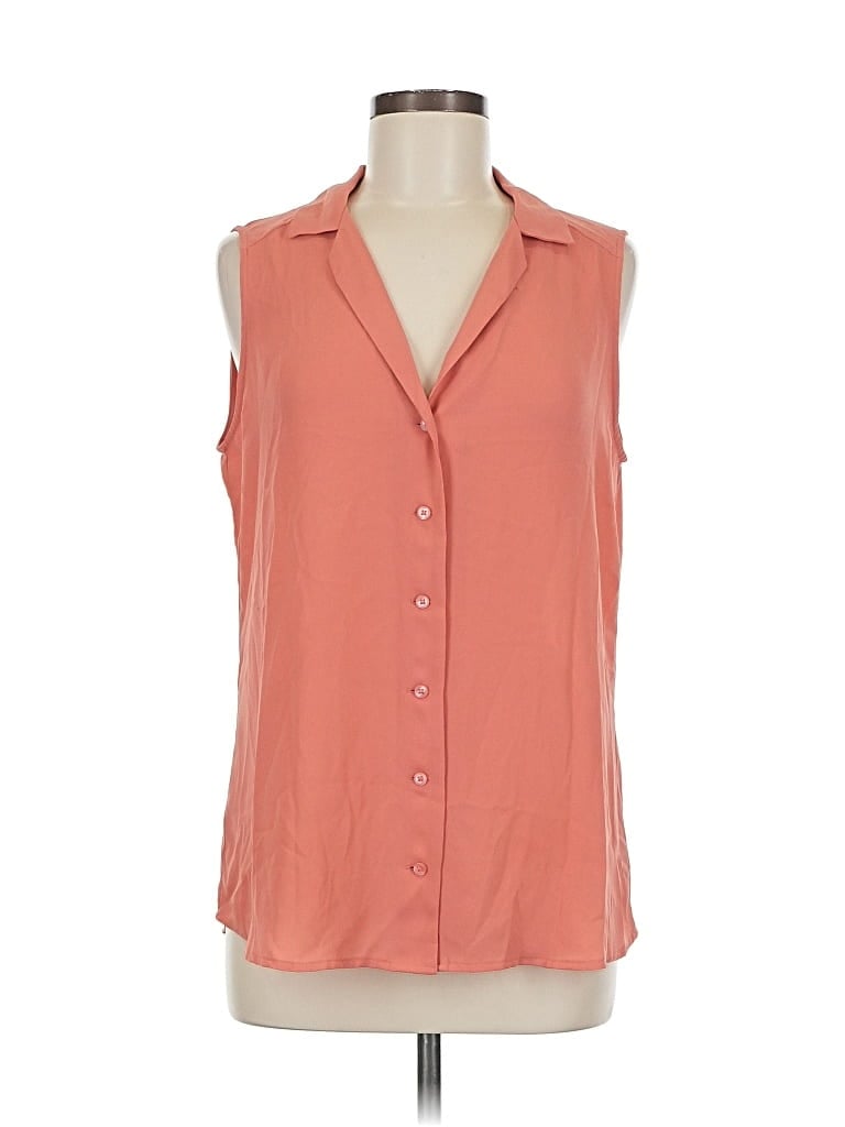 Pre-owned Express Outlet Sleeveless Blouse In Orange