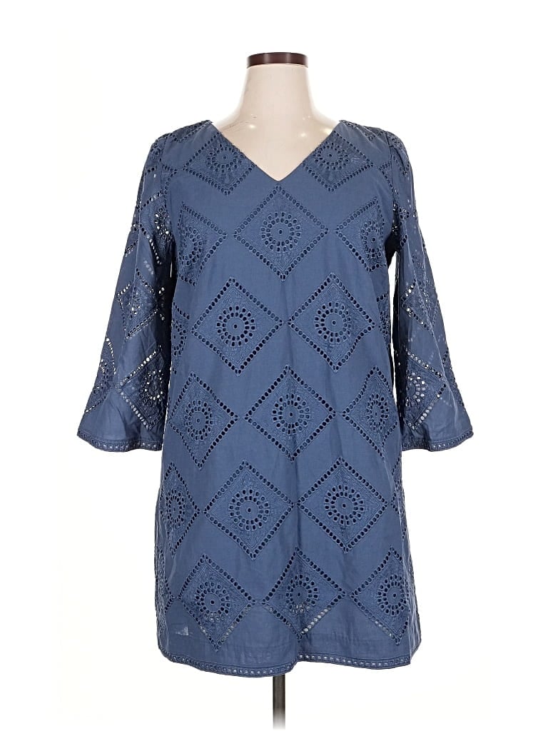 Pre-owned Ann Taylor Factory Casual Dress In Blue