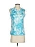 Adidas 100% Polyester Blue Sleeveless T-Shirt Size S - photo 1