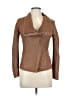 Elie Tahari 100% Leather Brown Leather Jacket Size 11 - 12 - photo 1