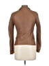 Elie Tahari 100% Leather Brown Leather Jacket Size 11 - 12 - photo 2
