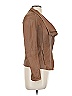 Elie Tahari 100% Leather Brown Leather Jacket Size 11 - 12 - photo 4