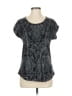 Crosby Black Short Sleeve Blouse Size M - photo 1