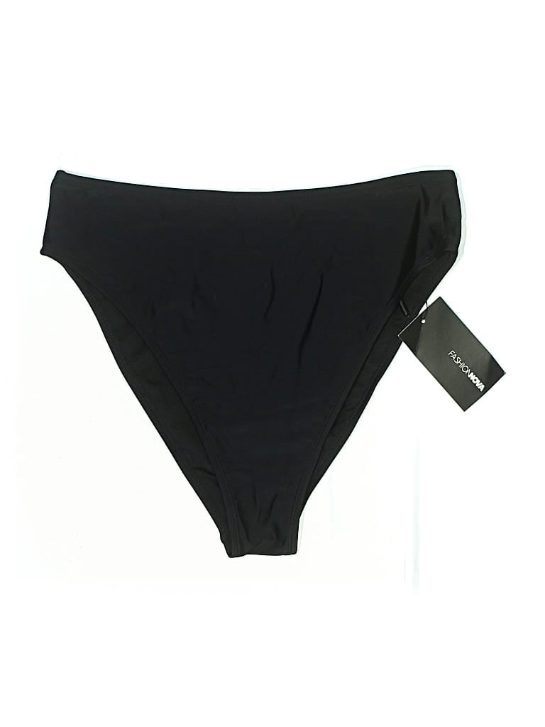 Pre-owned Fashion Nova Swimsuit Bottoms In Black