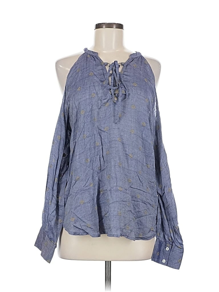 Pre-owned William Rast Sleeveless Blouse In Blue