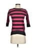 Halogen 100% Wool Stripes Pink Black Wool Pullover Sweater Size S - photo 1