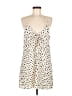 Assorted Brands 100% Polyester Animal Print Ivory Casual Dress Size M - photo 1