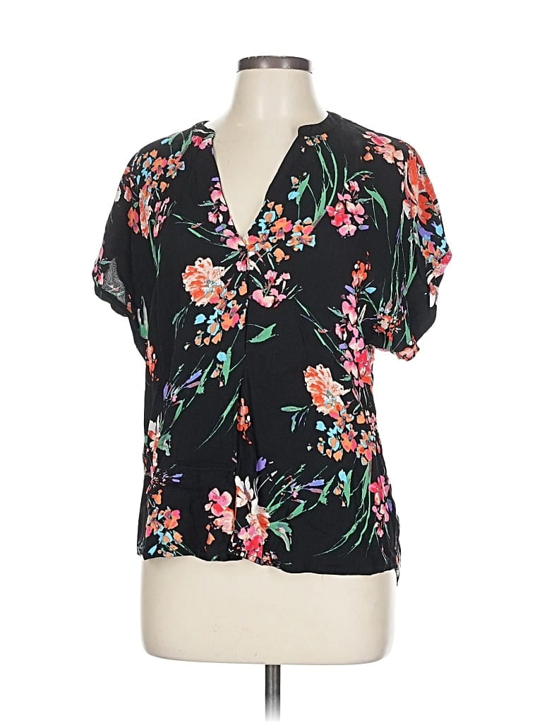 LOVESTITCH Pre-owned Short Sleeve Blouse In Black