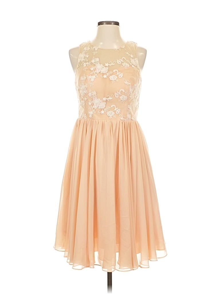 Pre-owned Azazie Cocktail Dress In Brown