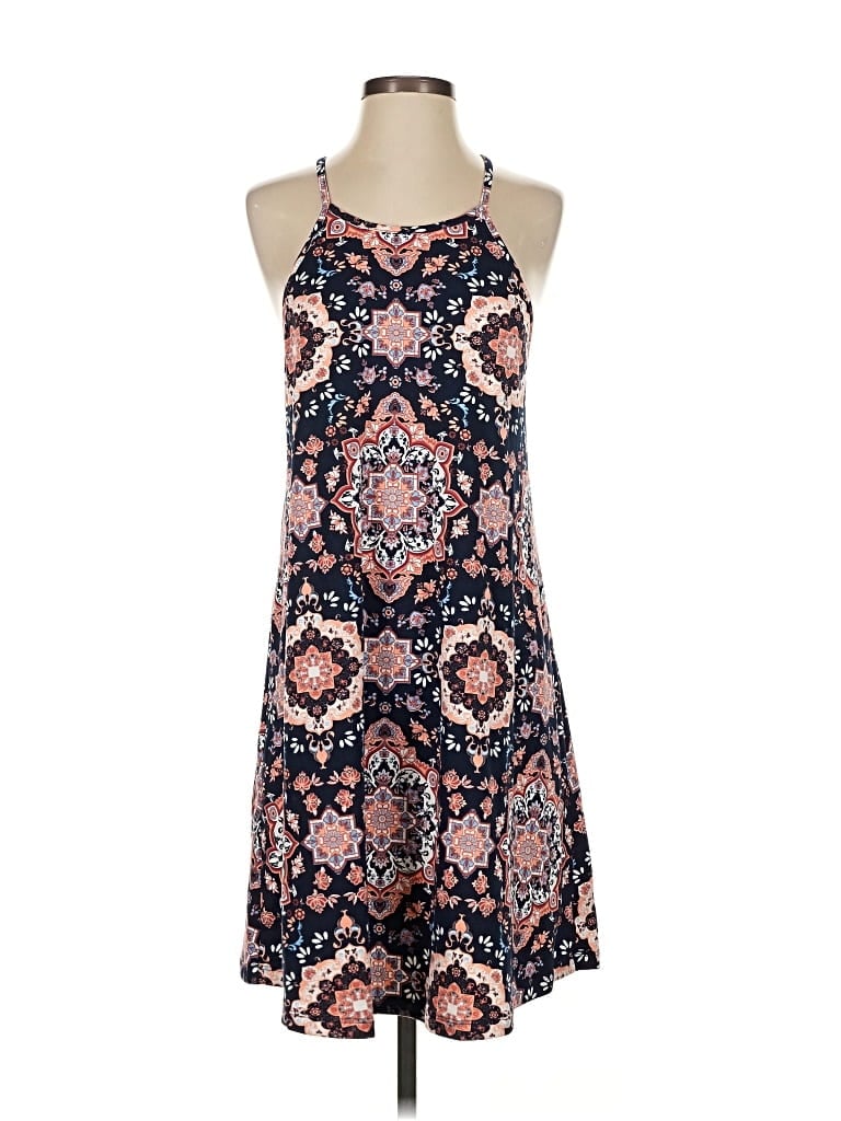 Pre-owned French Grey Casual Dress In Blue