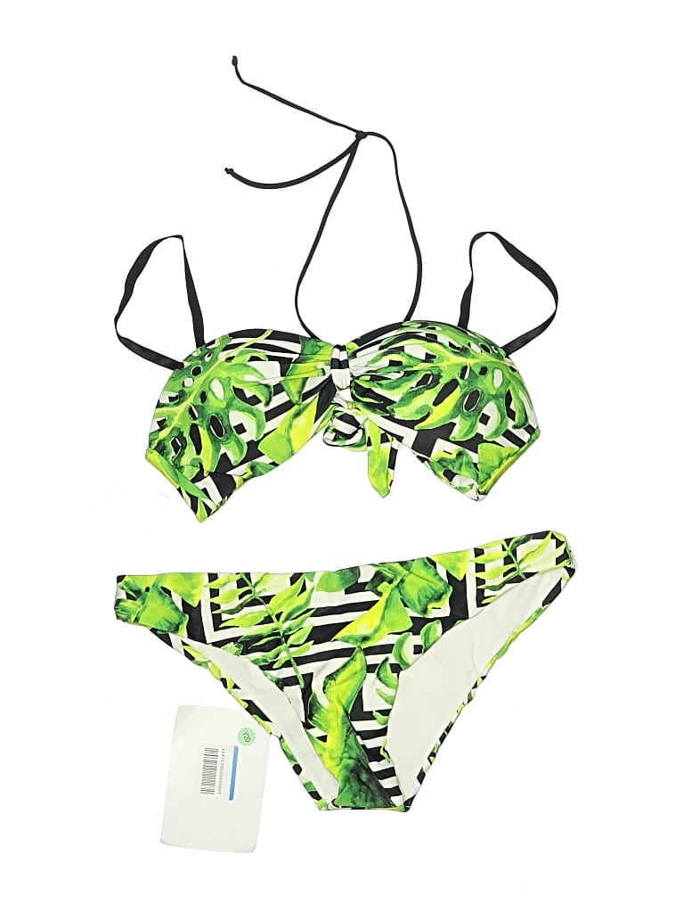 Pre-owned Assorted Brands Two Piece Swimsuit In Green