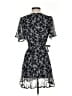 Francesca's 100% Polyester Floral Black Cocktail Dress Size XS - photo 2