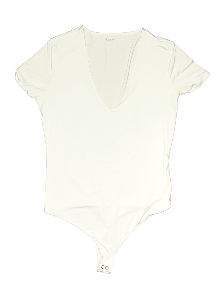 Pre-owned Express Bodysuit In White