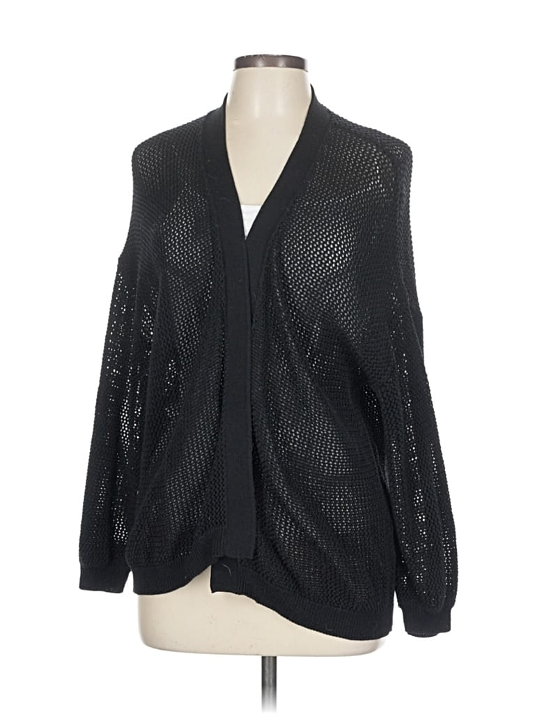 Pre-owned Nordstrom Cardigan Sweater In Black