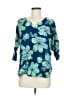 Blue Ginger Teal 3/4 Sleeve Blouse Size M - photo 1