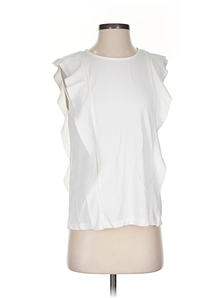 ANN TAYLOR Pre-owned Sleeveless Blouse In White
