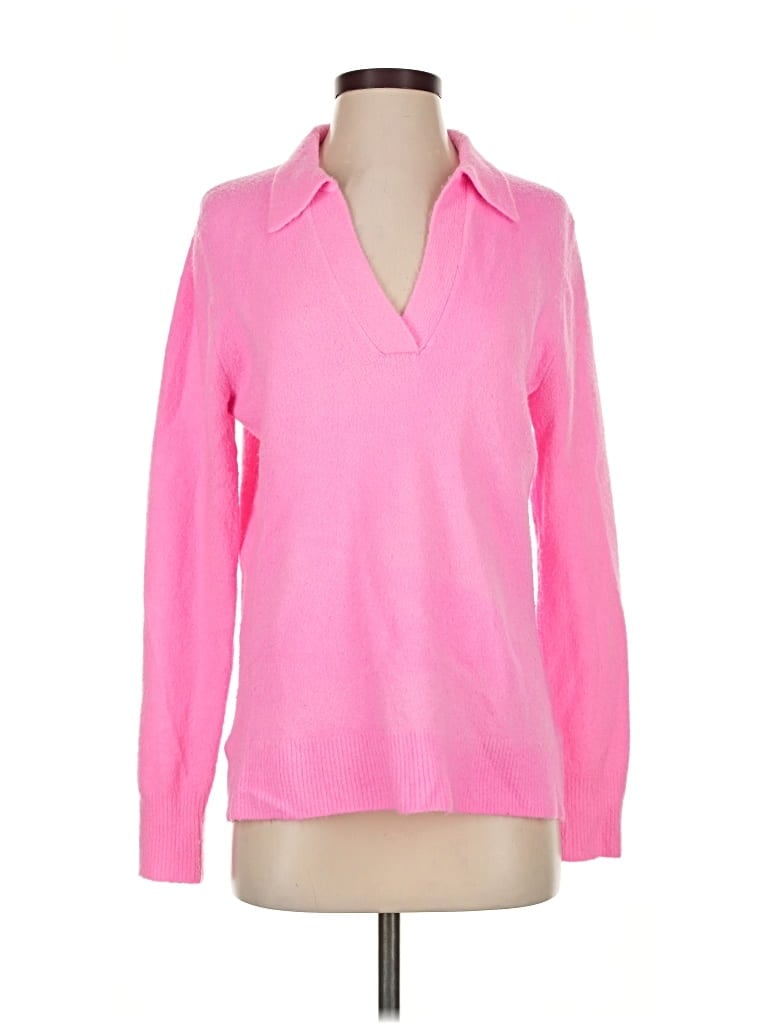 Pre-owned J.crew Factory Store Pullover Sweater In Pink