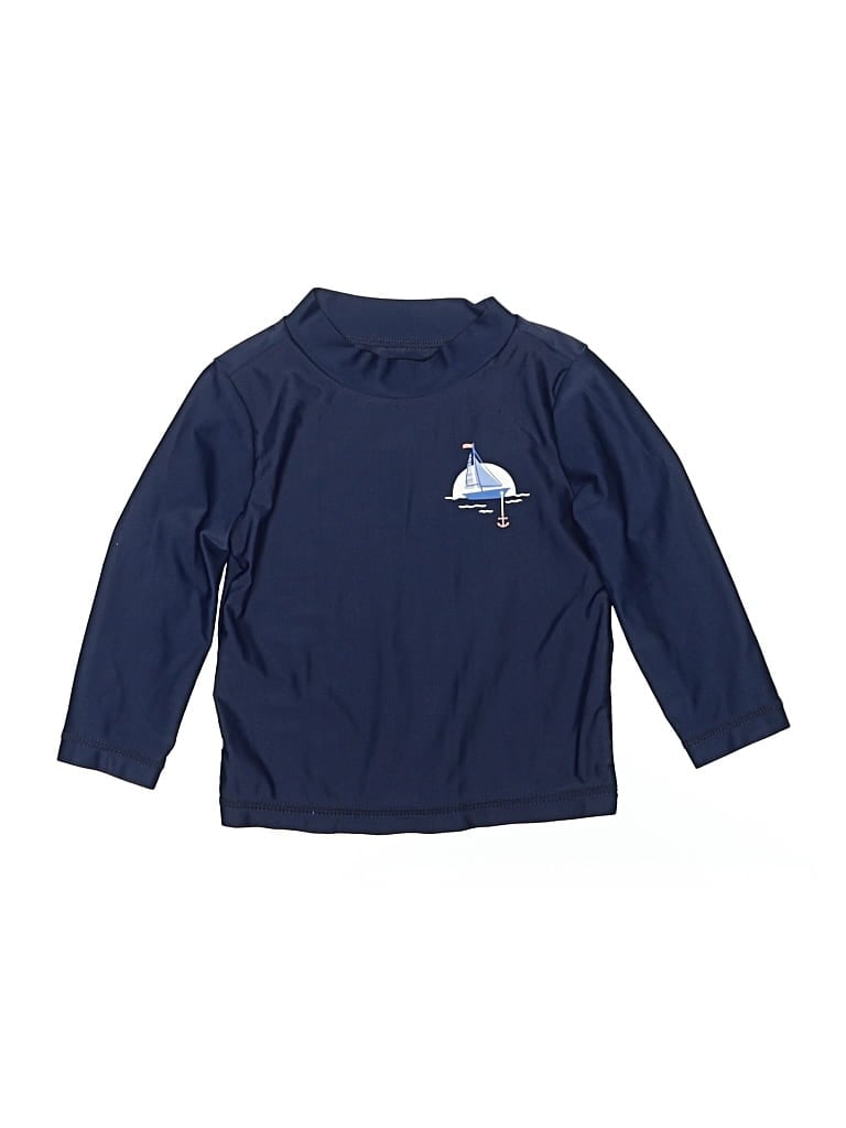 Pre-owned Just One You Made By Carter's Babies' Rash Guard In Blue