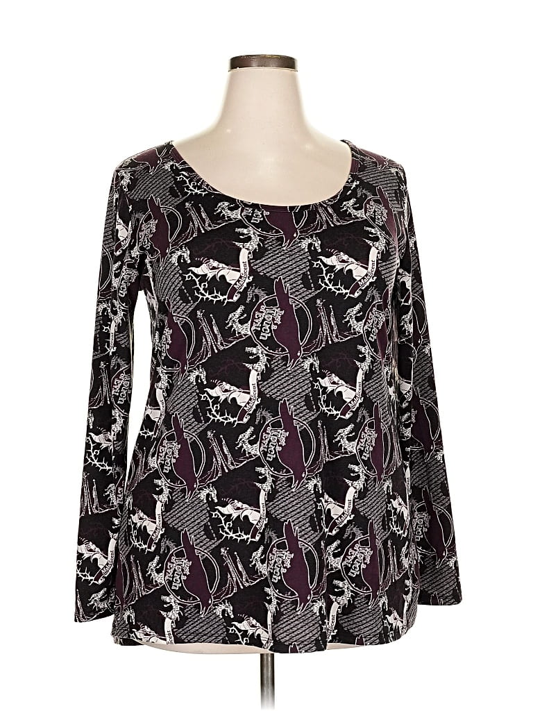 Pre-owned Lularoe Long Sleeve T-shirt In Purple