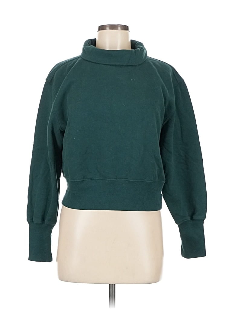 Pre-owned Abercrombie & Fitch Turtleneck Sweater In Green