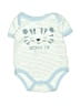 Assorted Brands 100% Cotton Teal Short Sleeve Onesie Size 3-6 mo - photo 1