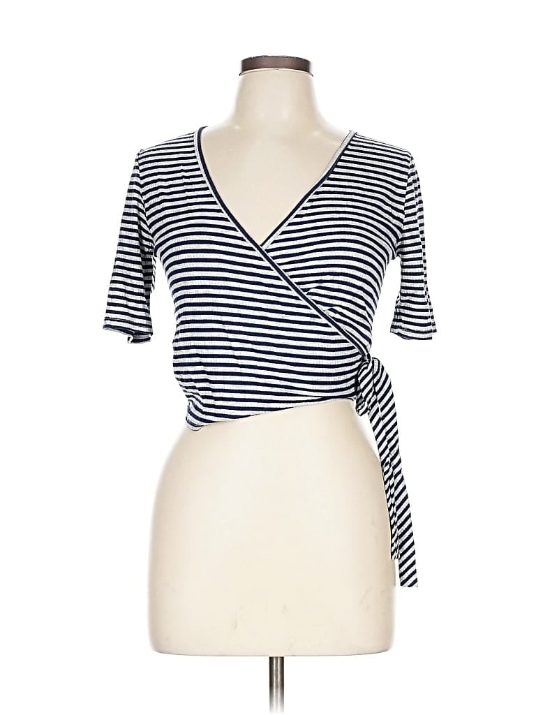 Pre-owned Caution To The Wind Short Sleeve T-shirt In Blue