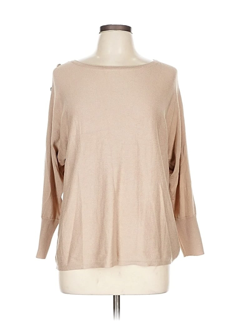 CABLE & GAUGE Pre-owned Pullover Sweater In Brown