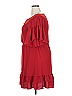 Maurices 100% Polyester Solid Red Casual Dress Size L - photo 5