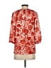 Anne Carson 100% Polyester Red 3/4 Sleeve Blouse Size S - photo 2