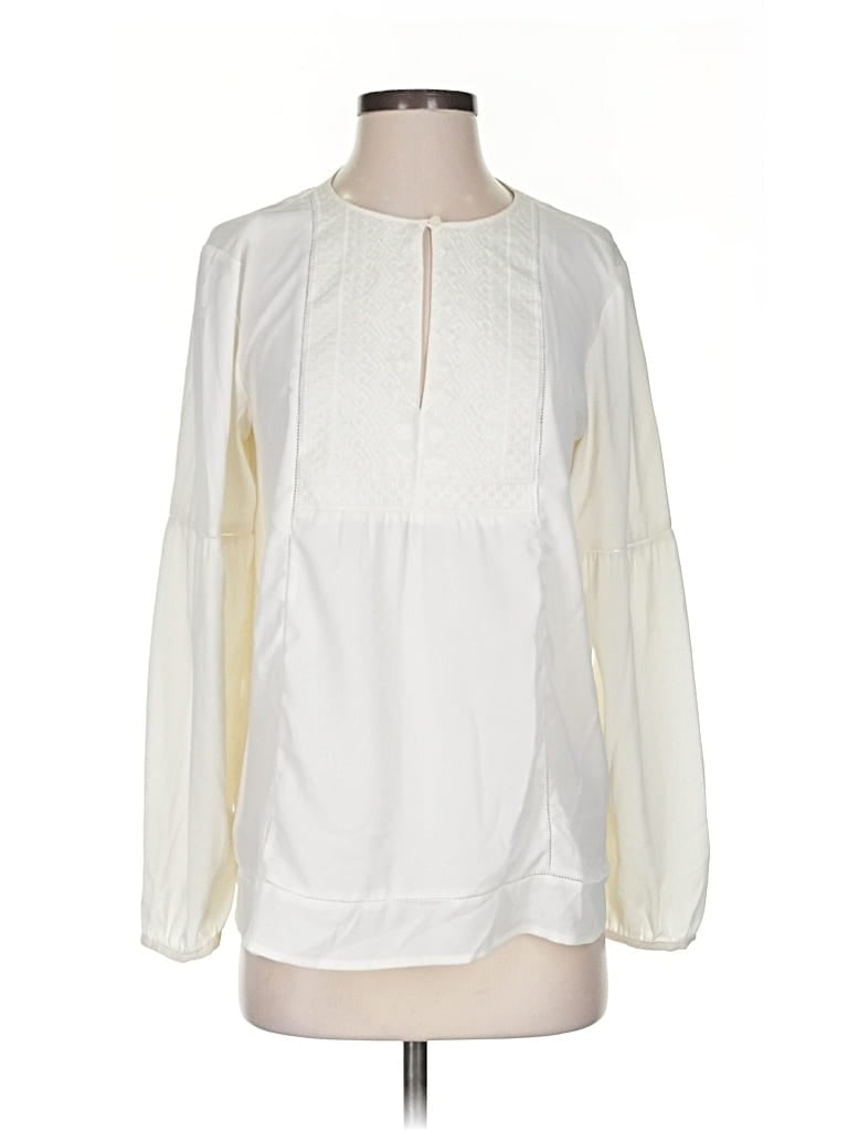 BANANA REPUBLIC Pre-owned Long Sleeve Blouse In White