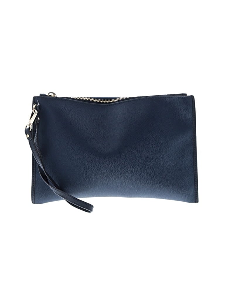 Pre-owned Michael Michael Kors Leather Clutch In Blue