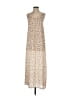 Pink Lily 100% Polyester Animal Print Tan Casual Dress Size S - photo 1