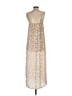 Pink Lily 100% Polyester Animal Print Tan Casual Dress Size S - photo 2